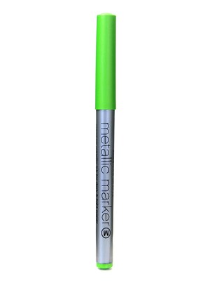 American Crafts Metallic Markers Green Medium [Pack Of 12] (12PK-62216)