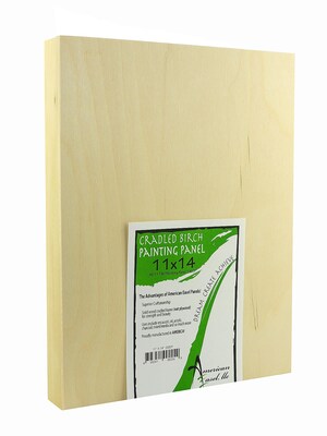 American Easel 1 5/8 In. Cradled Wood Painting Panels 11 In. X 14 In. [Pack Of 2] (2PK-AE1114-D)