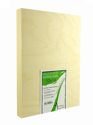 American Easel 1 5/8 In. Cradled Wood Painting Panels 12 In. X 16 In. [Pack Of 2] (2PK-AE1216-D)