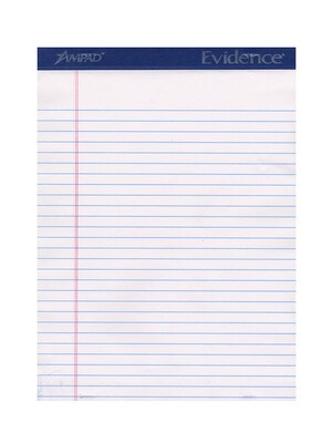 Ampad Ruled Legal Pads White 8 1/2 x 11 6/Pack (6PK-20-320)