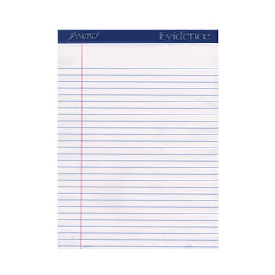 Ampad Ruled Legal Pads White 8 1/2 In. X 11 In. [Pack Of 6] (6PK-20-320)