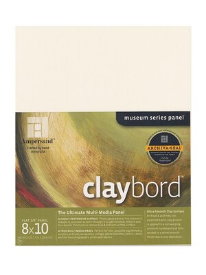 Ampersand Claybord 8 In. X 10 In. Each [Pack Of 2] (2PK-CBS08)