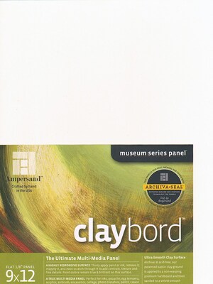 Ampersand Claybord 9 In. X 12 In. Each [Pack Of 2] (2PK-CBS09)