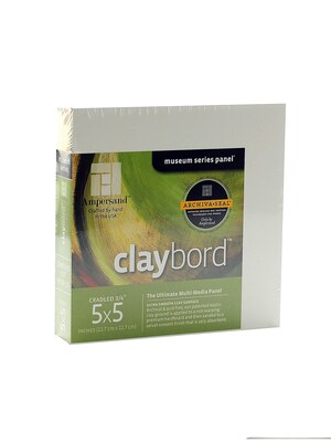 Ampersand Cradled Claybord 5 In. X 5 In. 3/4 In. Each [Pack Of 2] (2PK-CBSC055)