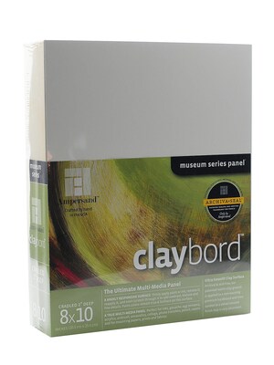 Ampersand Cradled Claybord Board, 8 X 10, 2 (CBSWC08)