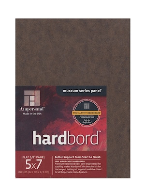 Ampersand Museum Series Hardbord Board for Painting, 5 x 7, 4/Pack (4PK-HB05)