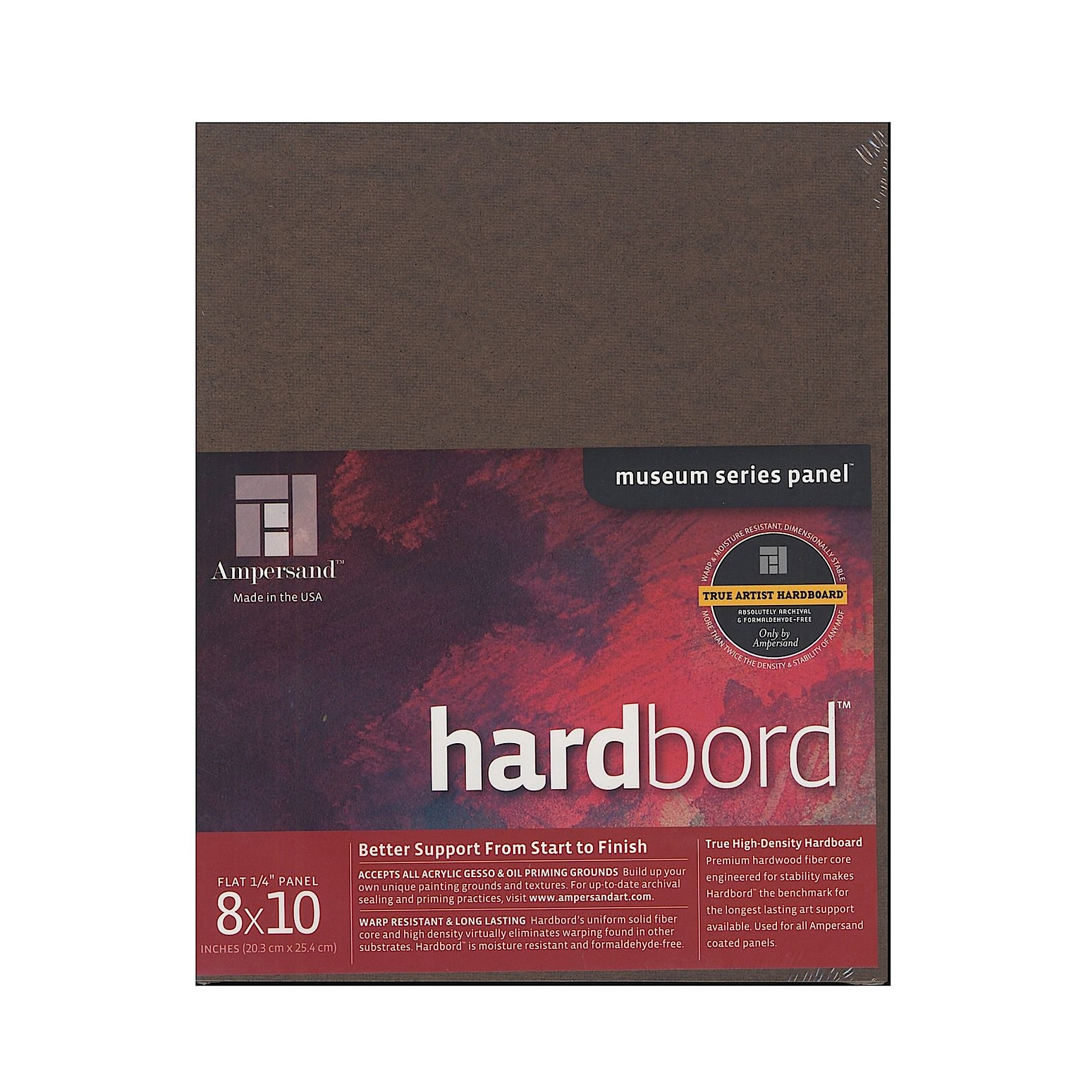 Ampersand Hardbord Board, 8 X 10, 5/Pk (5PK-HB08)