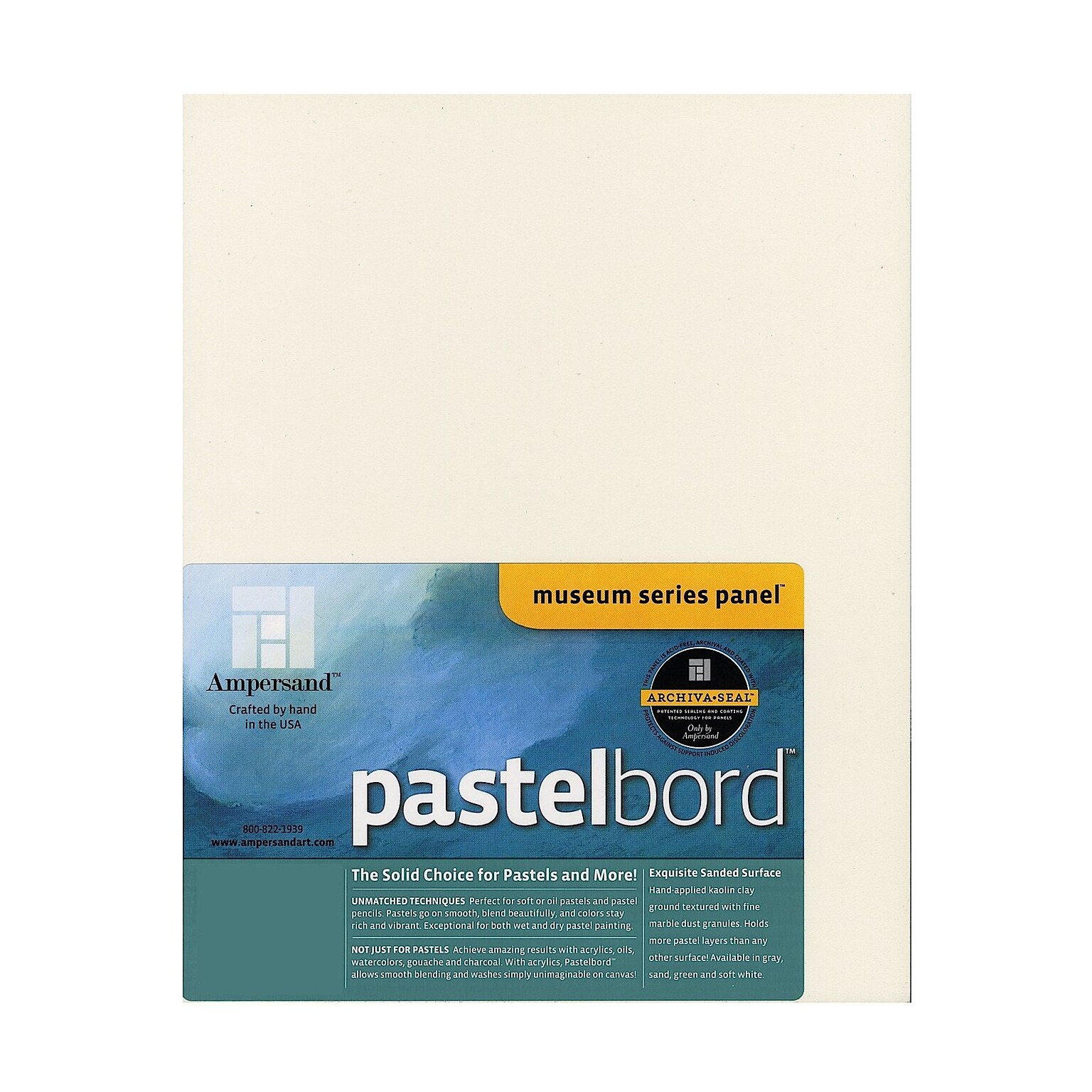 Ampersand Pastelbord 11 In. X 14 In. White Each (PBW11)