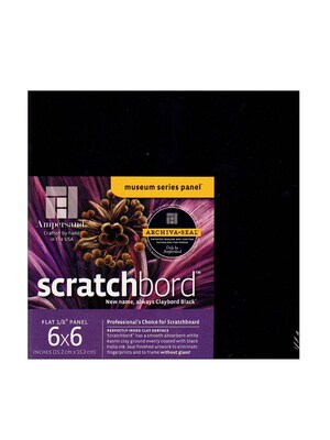 Ampersand Scratchbord 6 In. X 6 In. Pack Of 3 [Pack Of 2] (2PK-CBB066)