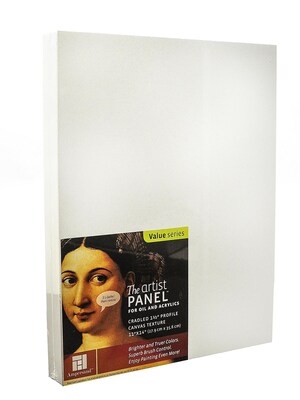 Ampersand The Artist Panel Canvas Texture Cradled Profile 11 In. X 14 In. 1 1/2 In. (APC1.5 1114)