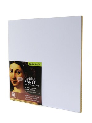 Ampersand The Artist Panel Canvas Texture Flat Profile 10 In. X 10 In. 3/8 In. (AP9M1010)