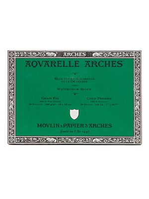 Arches Aquarelle Watercolor Block 140 Lb. Cold Press 7 In. X 10 In. (200177164)