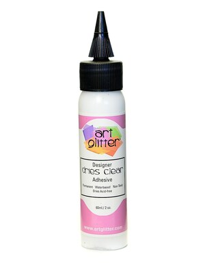 Art Institute Glitter Designer Dries Clear Adhesivee, 2 oz., 6/Pack (59395-PK6)