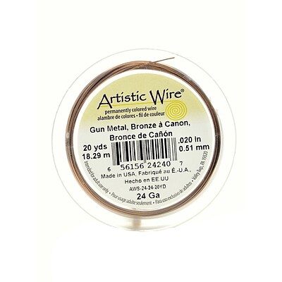 Artistic Wire Spools 20 Yd. Antique Brass 24 Gauge [Pack Of 4] (4PK-AWS-24-24-20YD)