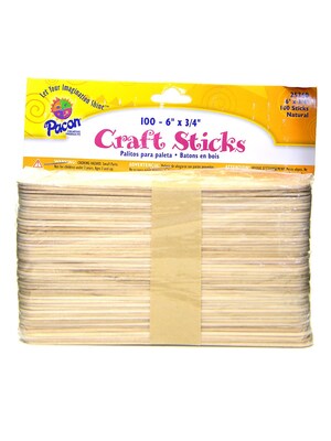 Bemiss Jason Wooden Craft Sticks 6 In. X 11/16 In. [Pack Of 10] (10PK-25360)