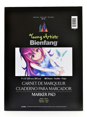 Bienfang Young Artists Marker Pad 9 In. X 12 In. Pad Of 50 Sheets [Pack Of 6] (6PK-220001)