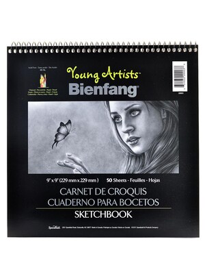 Bienfang Young Artists Sketchbooks 9 In. X 9 In. 50 Sheets [Pack Of 6] (6PK-220003)