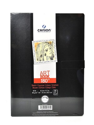 Canson 180 Degree Hardbound Sketch Books, 8-3/10 x 11-7/10, 80 Sheets (200006461)