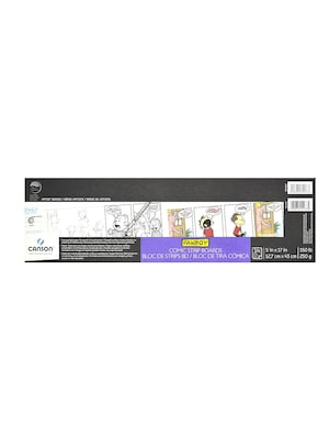 Canson Fanboy Comic Strip Boards, 5 In. x 17 In., Pad Of 14 (100510869)