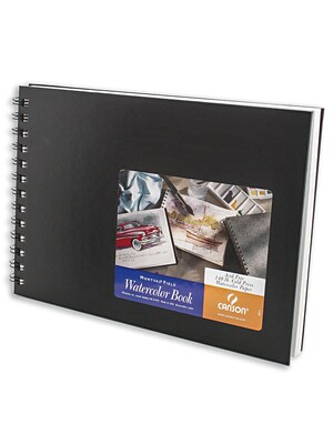 Canson Montval Watercolor Paper, 10 In. x 7 In., WireBound Book Of 20 140 Lb. Cold Press (100510439)
