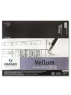 Canson Vidalon Tracing Vellum, 14 In. x 17 In., Pad Of 50 Sheets (100510985)