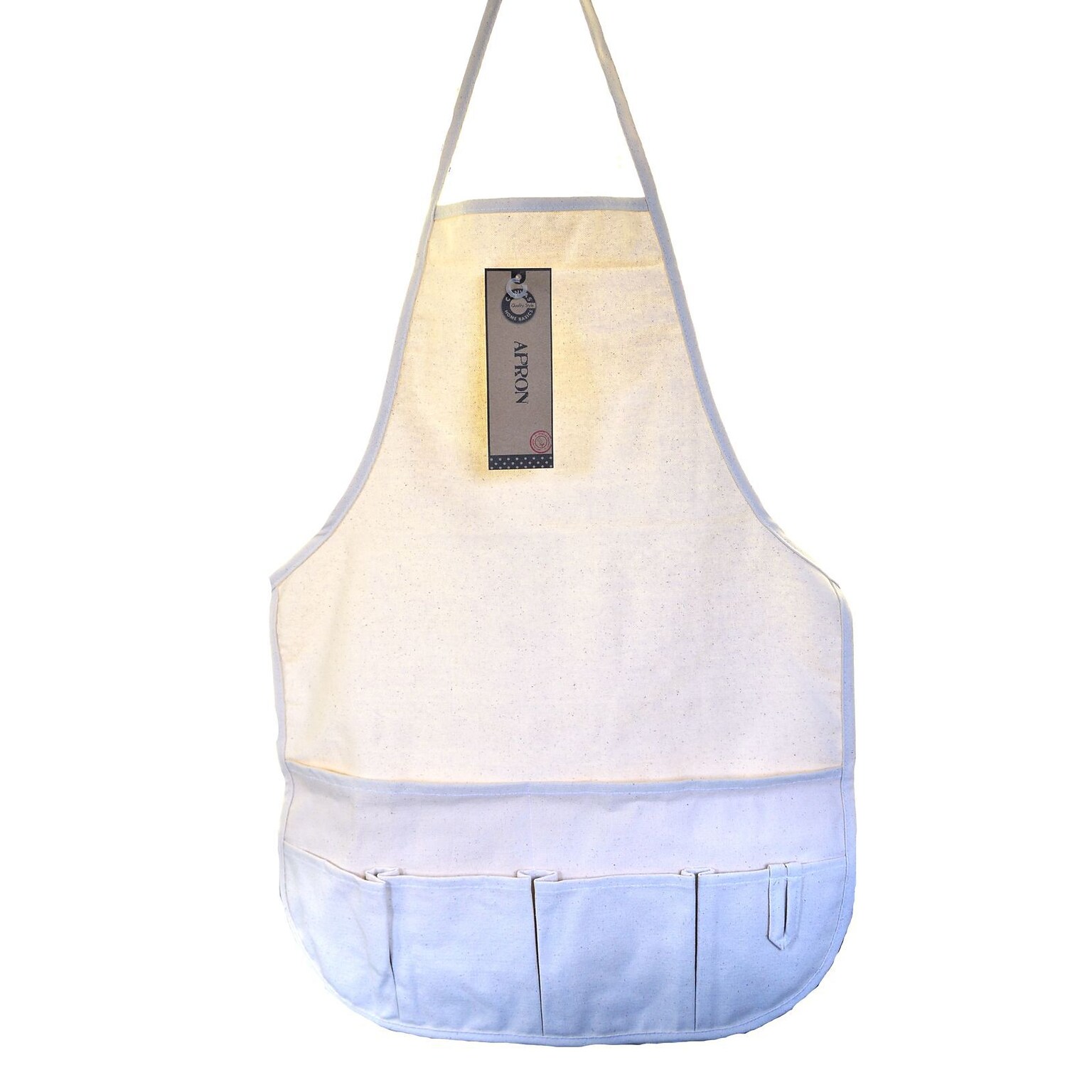Canvas Corp Natural Canvas Apron With Pockets Adult (CVS3333)