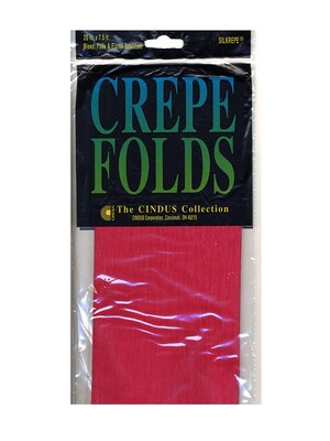 Cindus Crepe Paper Folds Flame Red [Pack Of 6] (6PK-1170)