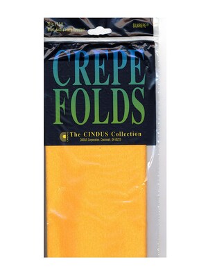 Cindus Crepe Paper Folds Gold [Pack Of 6] (6PK-1142)