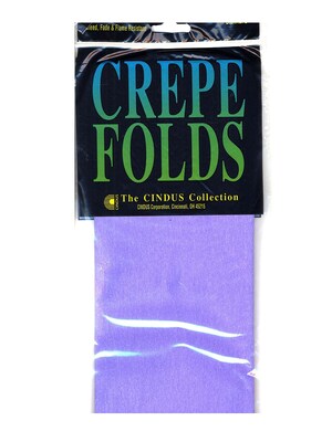 Cindus Crepe Paper Folds Lavender [Pack Of 6] (6PK-1161)