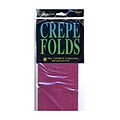 Cindus Crepe Paper Folds Maroon [Pack Of 6] (6PK-1168)