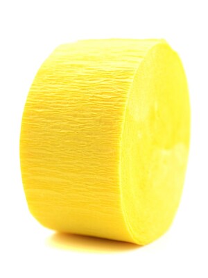 Cindus Crepe Paper Streamers Canary [Pack Of 12] (12PK-3640)
