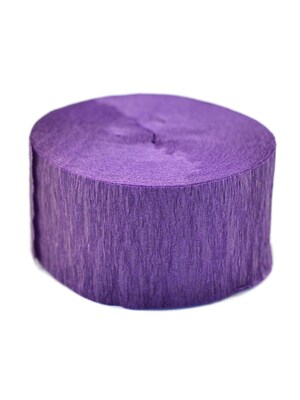 Cindus Crepe Paper Streamers Purple [Pack Of 12] (12PK-3662)