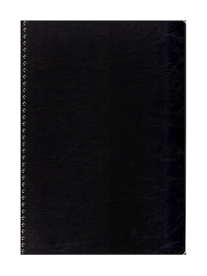 Clairefontaine Classic Wirebound Notebooks 8 1/4 In. X 11 3/4 In. Ruled With Margin, Black Cover 50