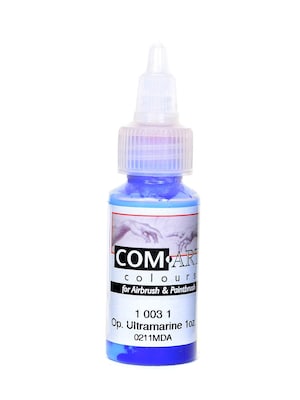 Com-Art Opaque Airbrush Color Paint, Ultramarine, 4/Pk (4PK-1-003-1)
