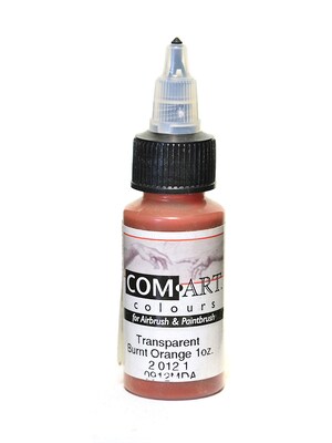 Com-Art Transparent Airbrush Color Burnt Orange [Pack Of 4] (4PK-2-012-1)