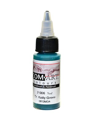 Com-Art Transparent Airbrush Color Kelly Green [Pack Of 4] (4PK-2-006-1)