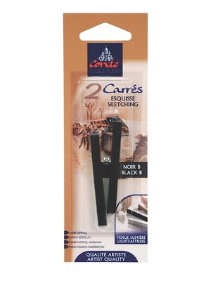 Conte Crayons Black B Pack Of 2 [Pack Of 4] (4PK-2360)