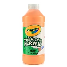 Crayola Portfolio Series Acrylic Paint Brilliant Orange 16 Oz. [Pack Of 2] (2PK-20-4016-720)