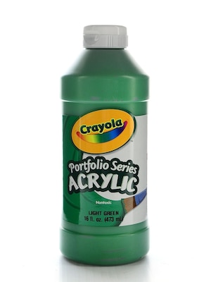 Crayola Portfolio Series Acrylic Paint Light Green 16 Oz. [Pack Of 2] (2PK-20-4016-313)