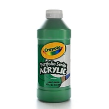 Crayola Portfolio Series Acrylic Paint Light Green 16 Oz. [Pack Of 2] (2PK-20-4016-313)
