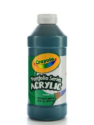 Crayola Portfolio Series Acrylic Paint Phthalo Green 16 Oz. [Pack Of 2] (2PK-20-4016-317)