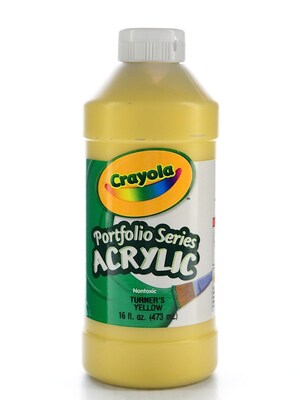 Crayola Portfolio Series Acrylic Paint TurnerS Yellow 16 Oz. [Pack Of 2] (2PK-20-4016-730)