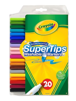 Crayola Washable Super Tip Markers With Silly Scents Set Of 20 [Pack Of 4] (4PK-58-8106)