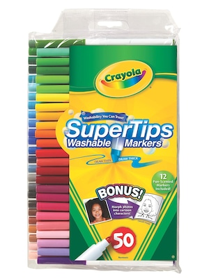 Crayola Washable Super Tip Markers With Silly Scents Set Of 50 [Pack Of 2] (2PK-58-5050)