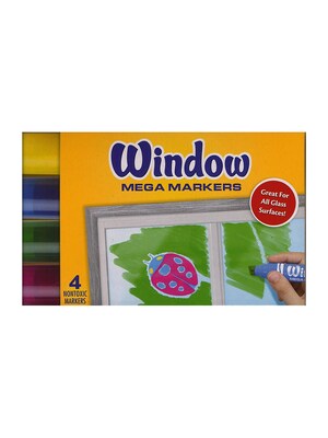 Crayola Window Mega Markers Set Of 4 Original [Pack Of 4] (4PK-58-8166)