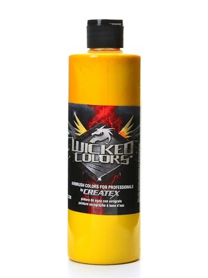 Createx Wicked Colors Golden Yellow 16 Oz. (W011-16)