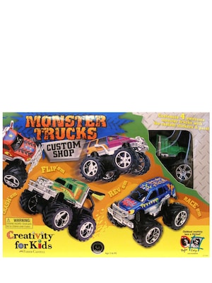 Creativity For Kids Monster Trucks Custom Shop 4 Truck Kit (1166)