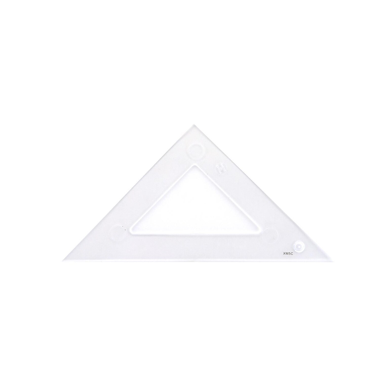 C-Thru Transparent Triangles Scholastic-45/90 Degree 4 In. [Pack Of 12] (12PK-S-450-4)