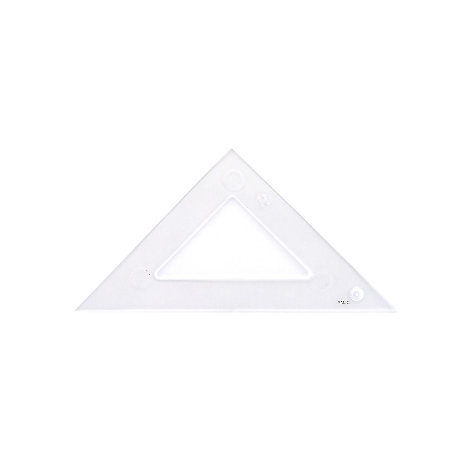 C-Thru Transparent Triangles Scholastic-45/90 Degree 4 In. [Pack Of 12] (12PK-S-450-4)