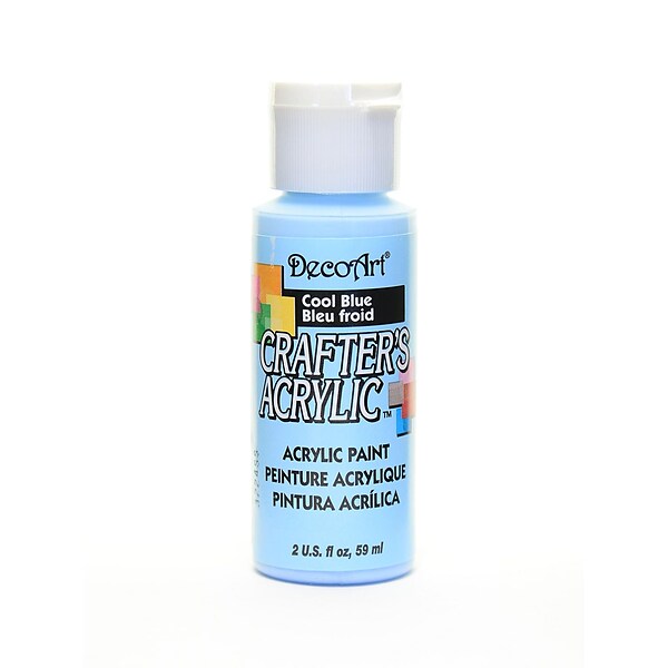 Decoart Crafters Acrylic Paint 2 Oz Cool Blue [Pack Of 12] (12PK-DCA76-3)